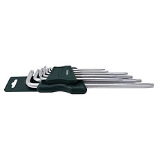 Набор ключей TORX Г-образных экстра длинных, 9пр. (Т10, Т15, Т20, Т25, Т27, Т30, Т40, Т45, Т50) в пластиковом, фото 2