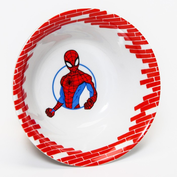 Набор посуды «Человек-паук», 3 предмета: тарелка Ø 16,5 см, миска Ø 14 см, кружка 200 мл, Человек-паук - фото 4 - id-p218052416