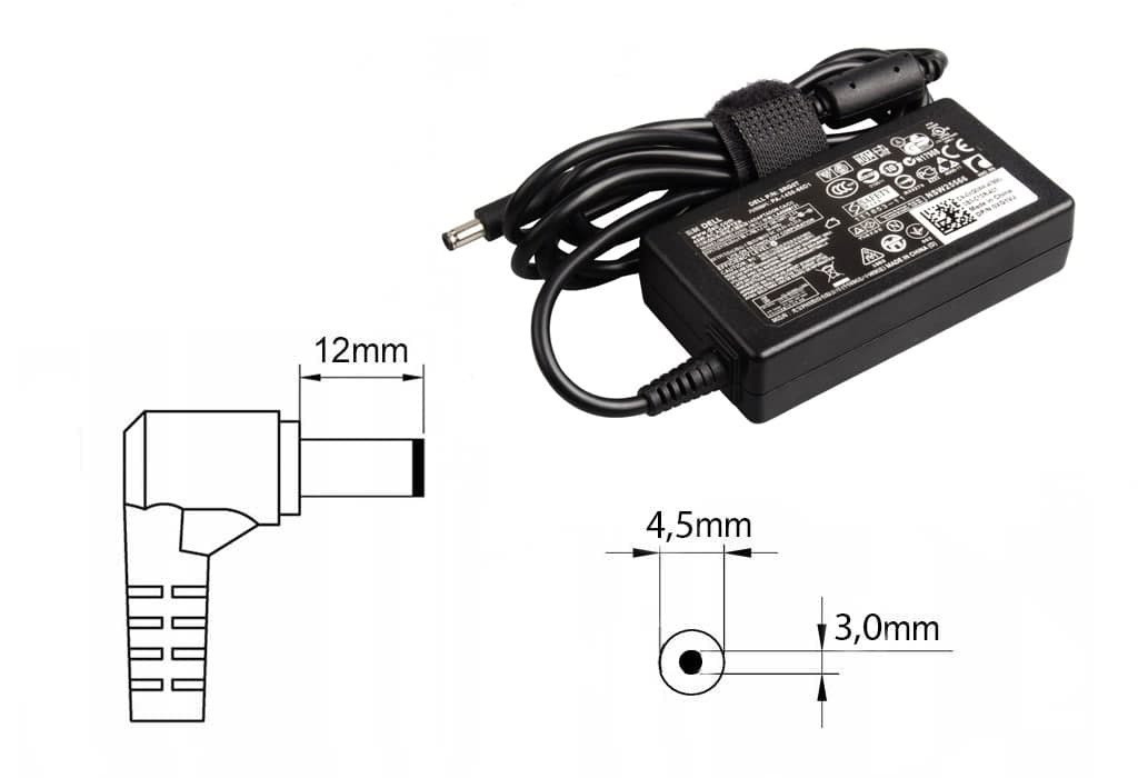 Зарядка (блок питания) для ноутбука Dell 19.5V 2.31A 45W, штекер 4.5x3.0 мм