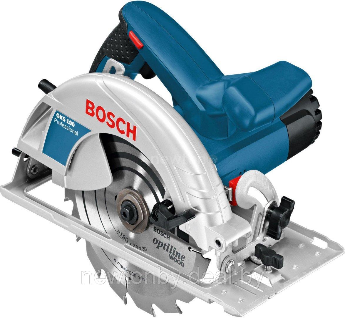 Дисковая (циркулярная) пила Bosch GKS 190 Professional [0601623000] - фото 1 - id-p208361736