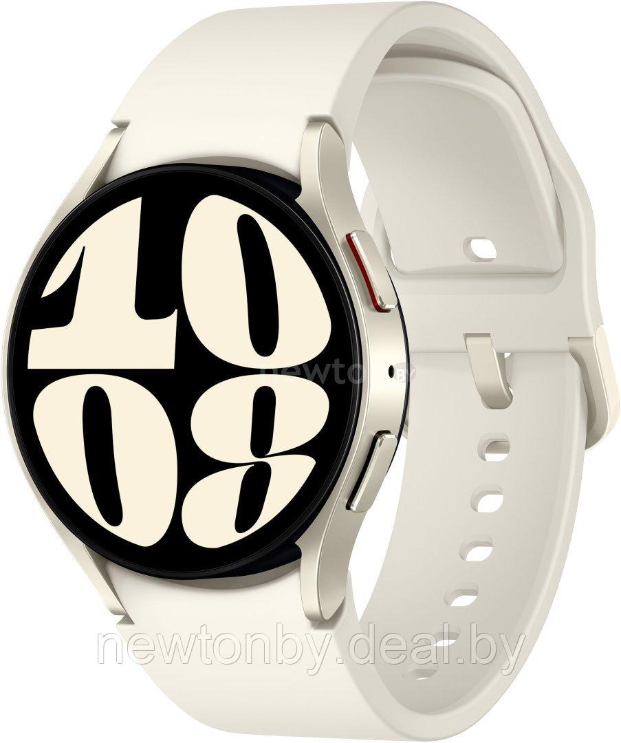 Умные часы Samsung Galaxy Watch6 40 мм (белое золото) - фото 1 - id-p218058980