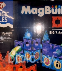 Детский магнитный конструктор Magic Tiles MT2119 75 деталей, игра головоломка для детей, настольная игра - фото 3 - id-p218060672