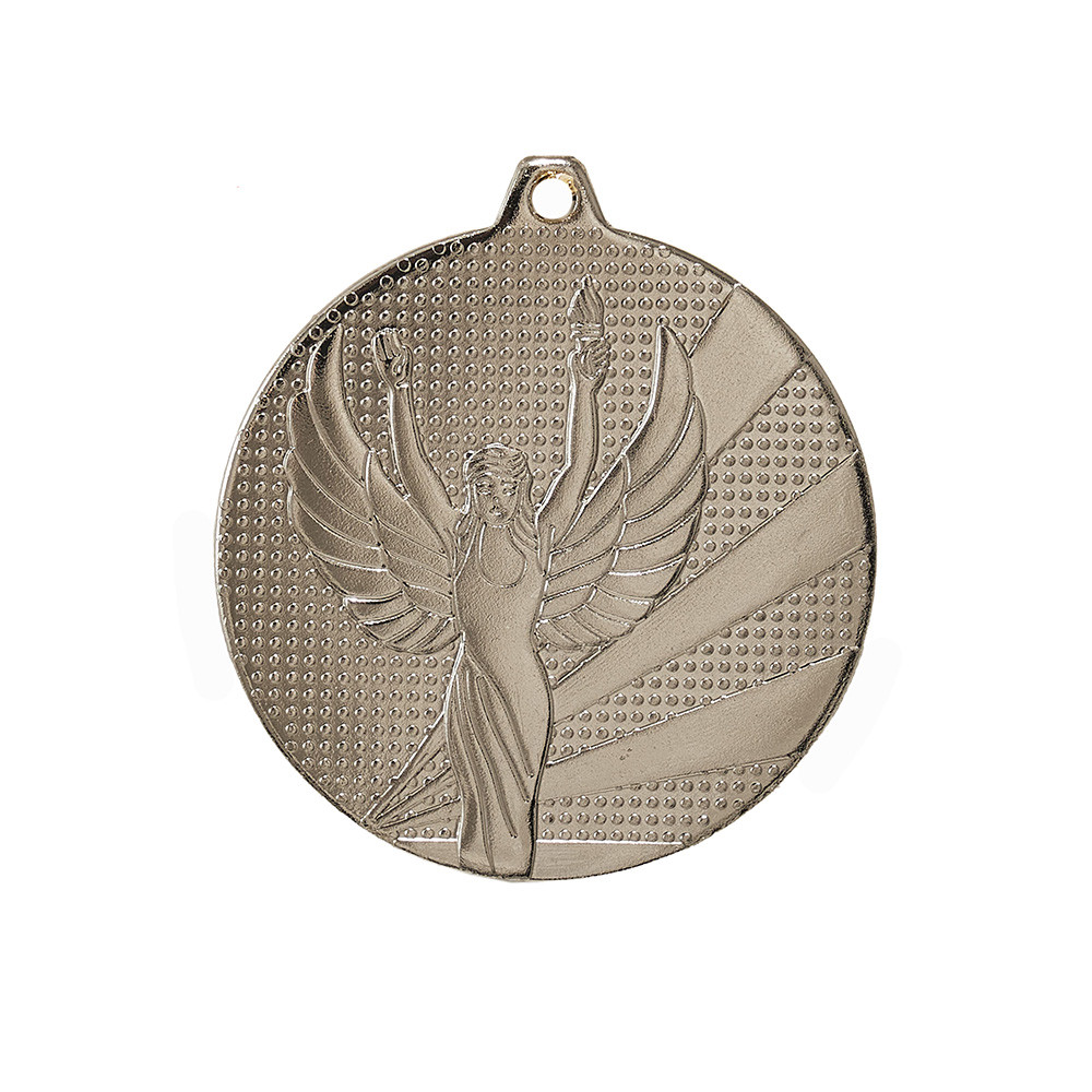 Медаль "Ника" , 4 см , без ленты арт.407-1 Серебро