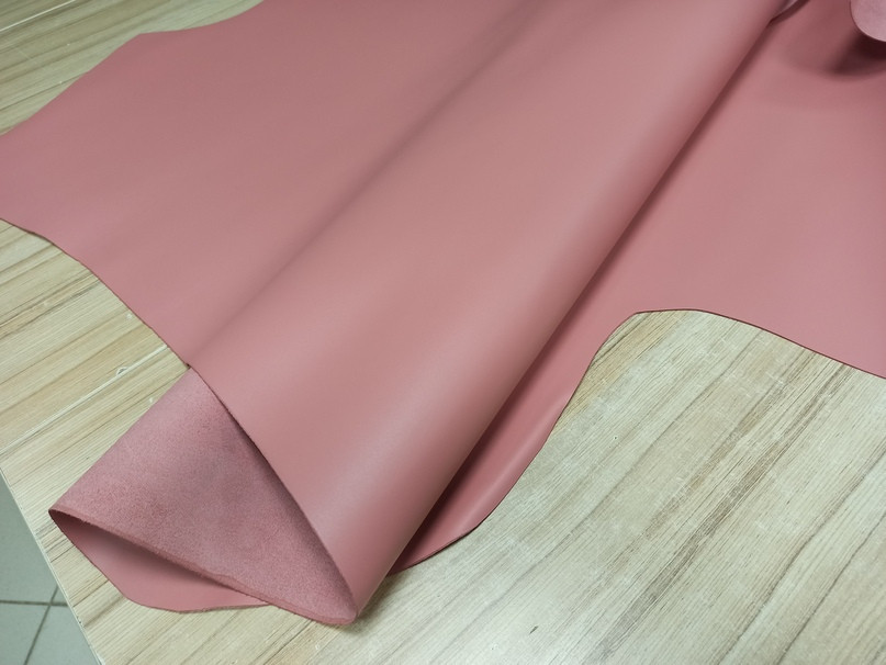 Натуральная кожа "Вителло" розовый 1.3-1.5 мм - фото 2 - id-p218061524
