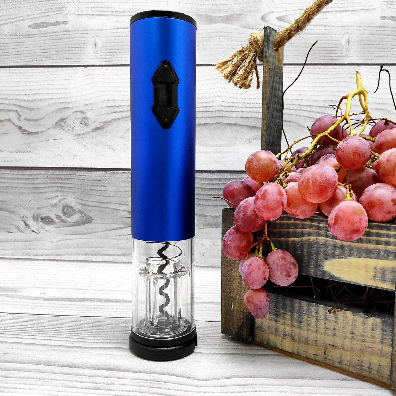 Электрический штопор для вина Majesty с круглым ножом для удаления фольги 23.5 см., Красный - фото 4 - id-p218061890