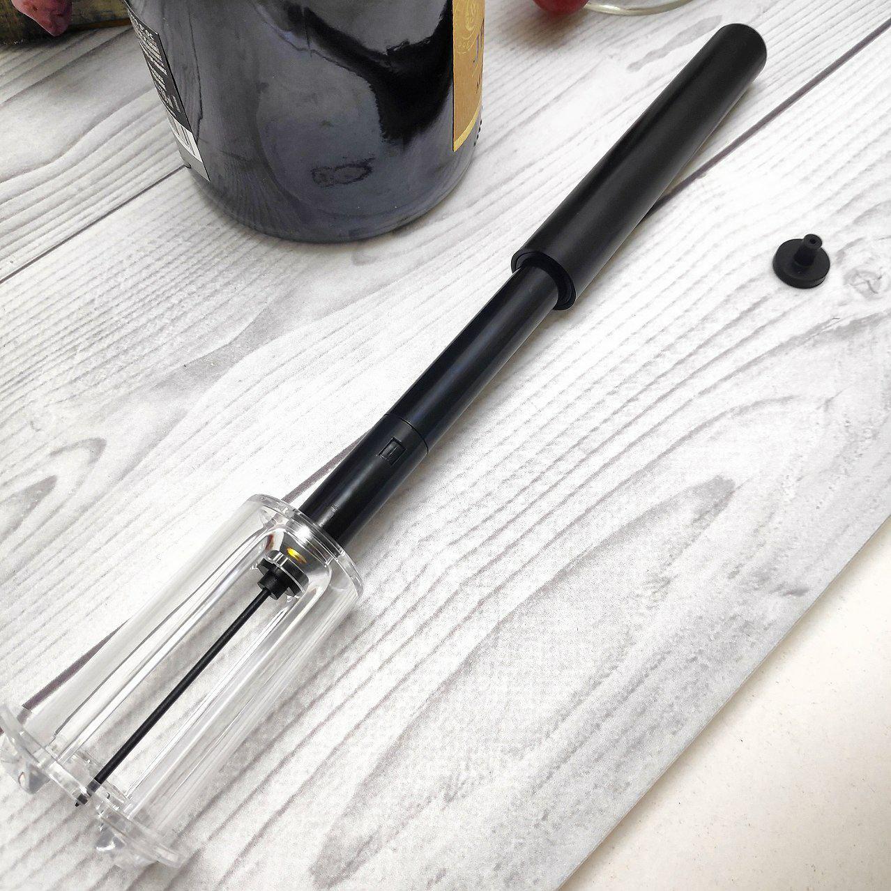 Вакуумный штопор - насос с ножом для удаления фольги 19.5 см. / Ручной пневматический штопор - фото 2 - id-p218061895