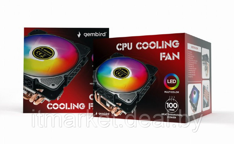 Вентилятор Gembird CPU-HURACAN-ARGB-X140 - фото 6 - id-p218075127