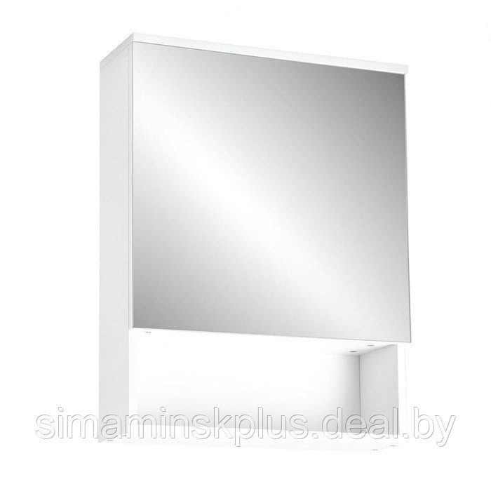 Набор мебели Вега 55: шкаф-зеркало + тумба с раковиной - фото 9 - id-p218076751