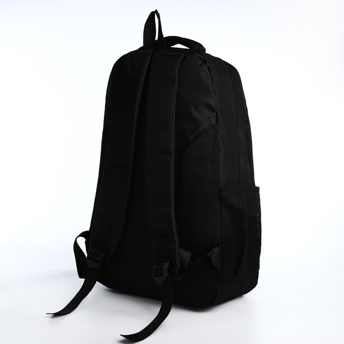 Рюкзак 35*18*50 см, отд на молнии, 2 н/кармана, 2 б/кармана, черный/серый - фото 2 - id-p218077277