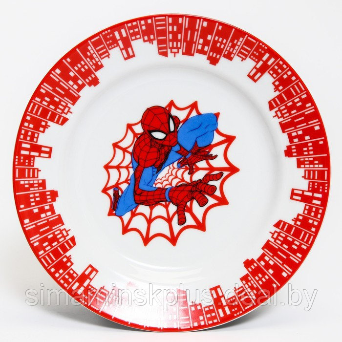 Набор посуды «Человек-паук», 3 предмета: тарелка Ø 16,5 см, миска Ø 14 см, кружка 200 мл, Человек-паук - фото 2 - id-p218077694