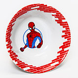 Набор посуды «Человек-паук», 3 предмета: тарелка Ø 16,5 см, миска Ø 14 см, кружка 200 мл, Человек-паук, фото 4