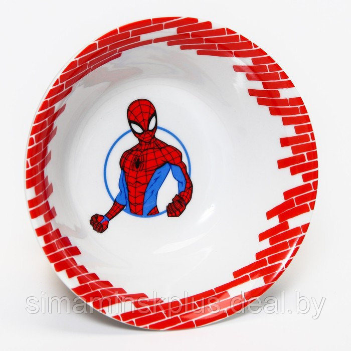 Набор посуды «Человек-паук», 3 предмета: тарелка Ø 16,5 см, миска Ø 14 см, кружка 200 мл, Человек-паук - фото 4 - id-p218077694