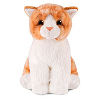 Мягкая игрушка "Котик рыжий полосатый" сидячий, 25 см ML-SO-130222-25-10