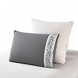 Турецкое постельное белье "KARTEKS" перкаль с вышивкой, р. евро, PV-03.05, фото 4