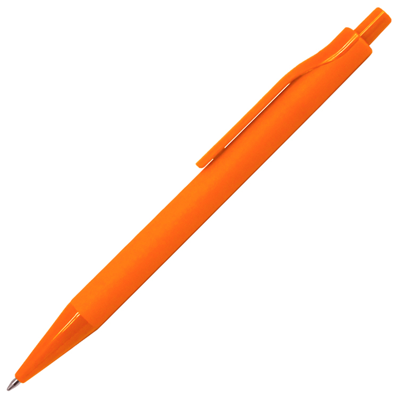 Ручка шариковая Monaco, пластик, софт тач, оранжевый - фото 3 - id-p218078097