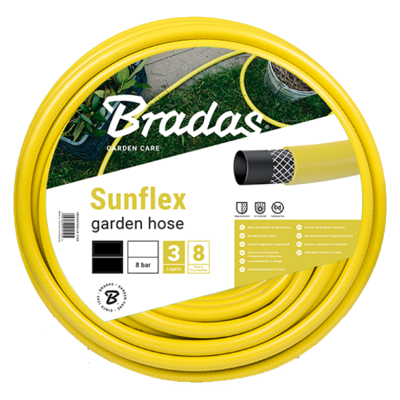 Bradas sunflex 5/8" 30 м. Шланг садовый поливочный Брадас санфлекс - фото 2 - id-p218078526