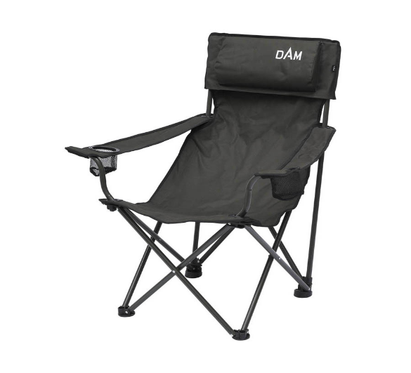 Кресло складное DAM Foldable Chair with Bottle Holder, 4,0kg Steel, max,130kg, Pillow, + транспор. сумка! - фото 5 - id-p218078619