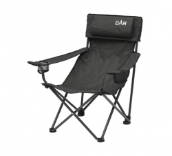 Кресло складное DAM Foldable Chair with Bottle Holder, 4,0kg Steel, max,130kg, Pillow, + транспор. сумка! - фото 1 - id-p218078619