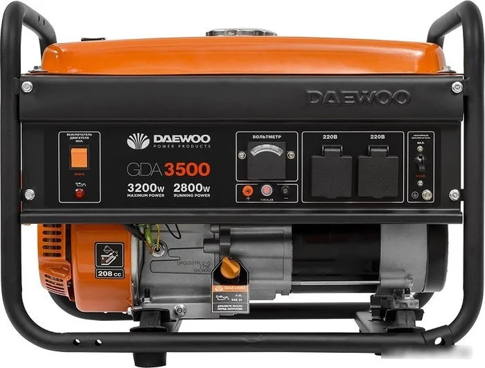 Бензиновый генератор Daewoo Power GDA 3500 - фото 2 - id-p218079632