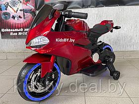Детский электромотоцикл RiverToys X003XX (красный глянец)