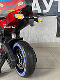 Детский электромотоцикл RiverToys X003XX (красный глянец), фото 5