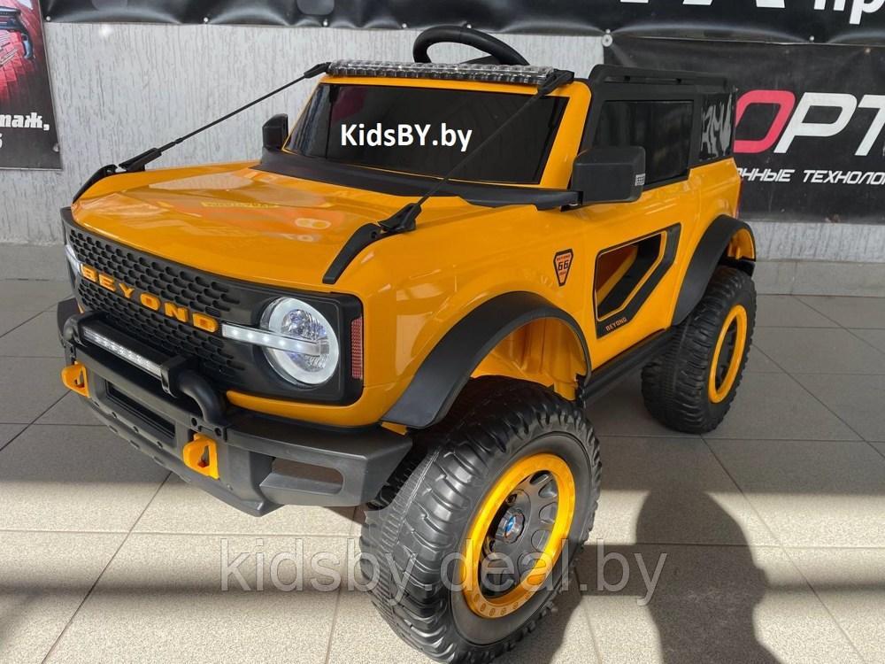 Детский электромобиль RiverToys K999AM (желтый) Полноприводный - фото 1 - id-p215599672