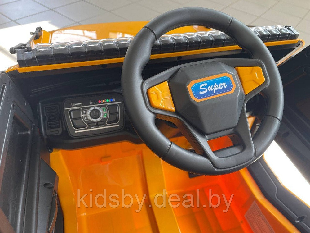 Детский электромобиль RiverToys K999AM (желтый) Полноприводный - фото 3 - id-p215599672
