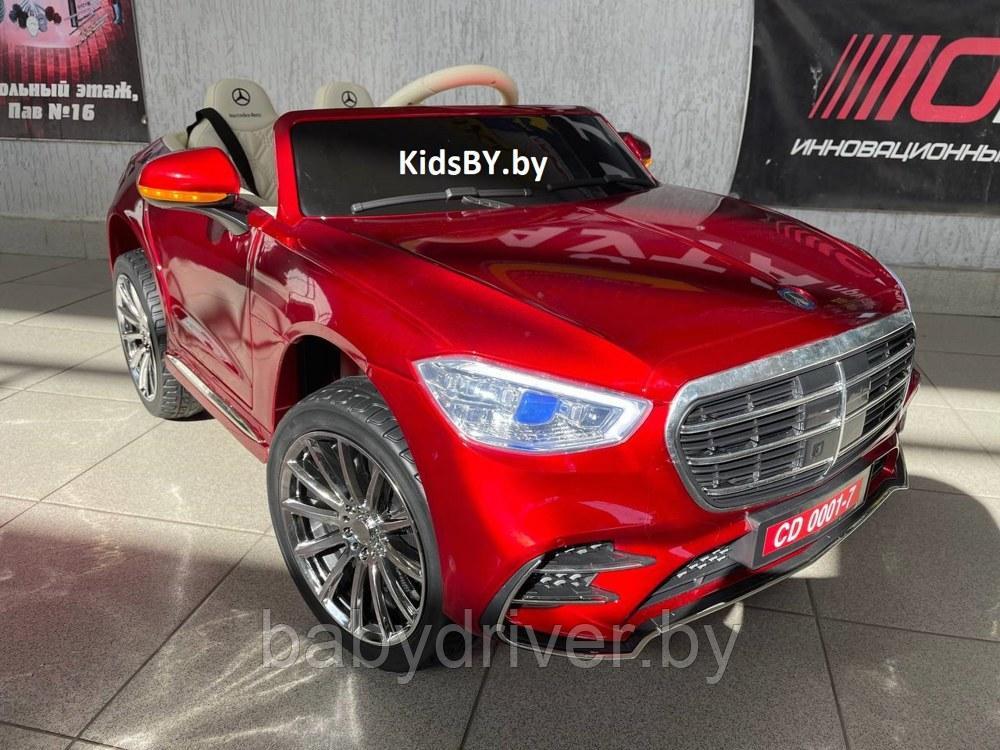 Детский электромобиль RiverToys М333БХ (красный глянец) Mercedes Лицензия Полный привод