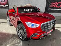 Детский электромобиль RiverToys М333БХ (красный глянец) Mercedes Лицензия Полный привод