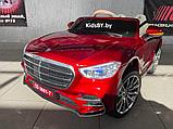 Детский электромобиль RiverToys М333БХ (красный глянец) Mercedes Лицензия Полный привод, фото 2