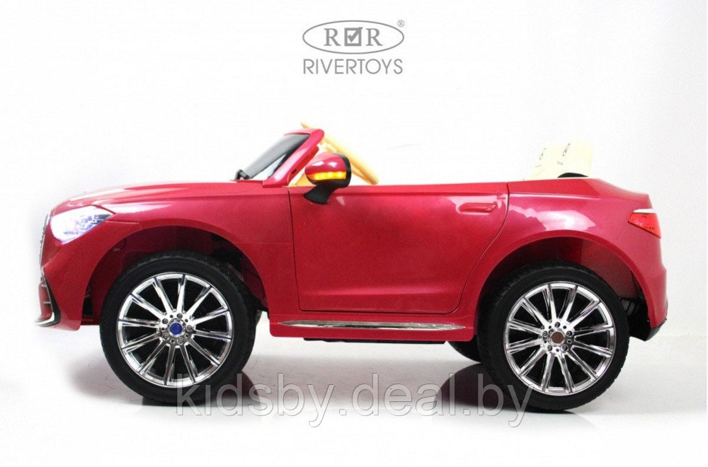 Детский электромобиль RiverToys М333БХ (розовый глянец) Mercedes Лицензия Полный привод - фото 3 - id-p215599682