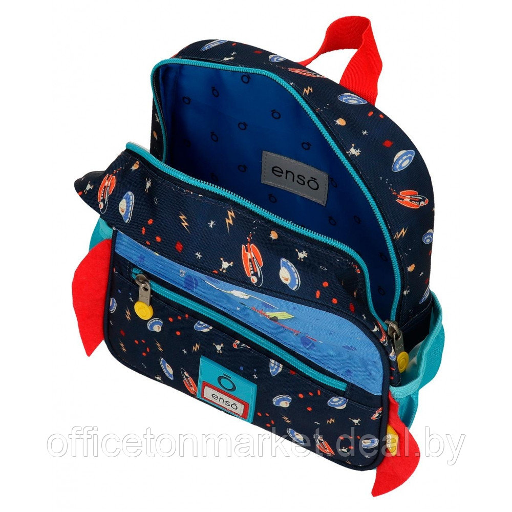 Рюкзак школьный Enso "Outer space" S, синий, черный - фото 4 - id-p218079989