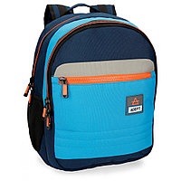 Рюкзак молодежный Enso "Adept" L, темно-синий, голубой
