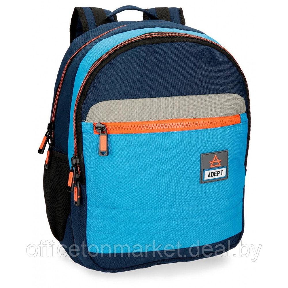 Рюкзак молодежный Enso "Adept" L, темно-синий, голубой - фото 1 - id-p218079992