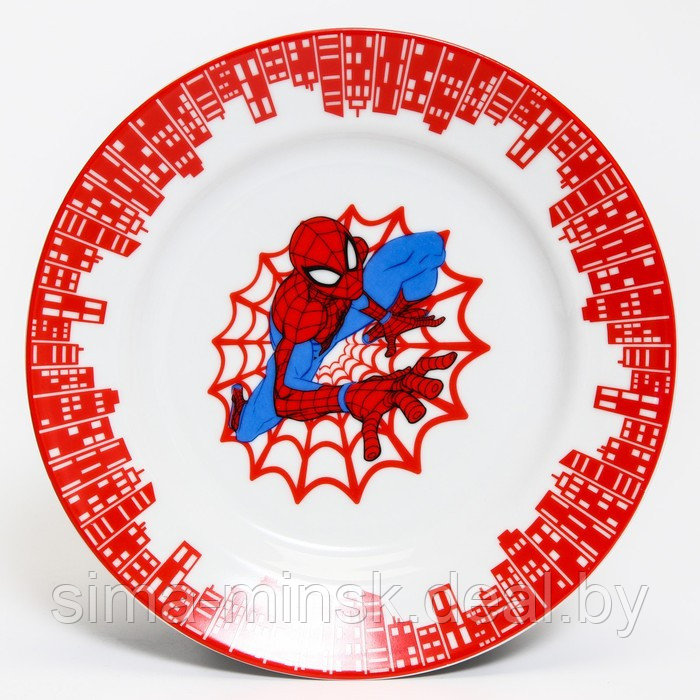 Набор посуды «Человек-паук», 3 предмета: тарелка Ø 16,5 см, миска Ø 14 см, кружка 200 мл, Человек-паук - фото 2 - id-p218080969
