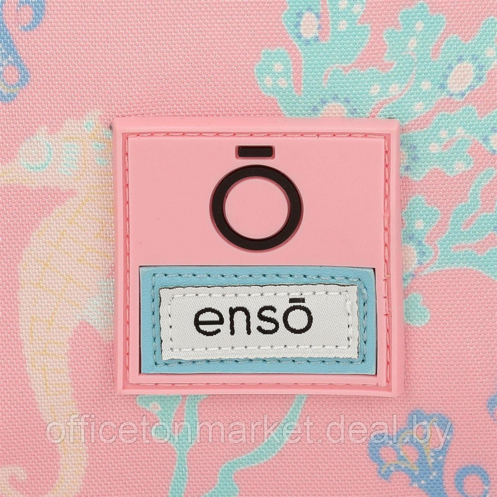 Мешок для обуви Enso "Keep the oceans clean", 46x35 см, полиэстер, голубой, розовый - фото 5 - id-p218079997