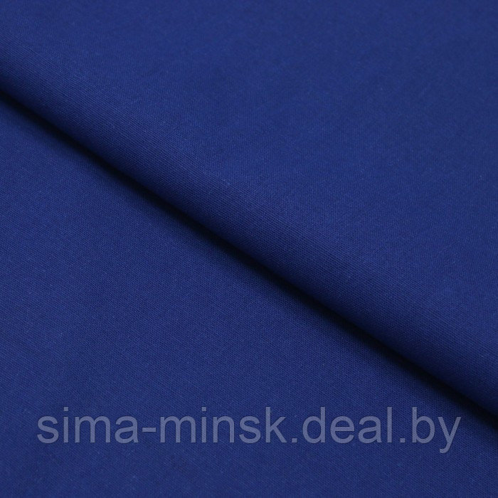 Ткань плательная лён, ширина 140 см, цвет синий - фото 1 - id-p218081351