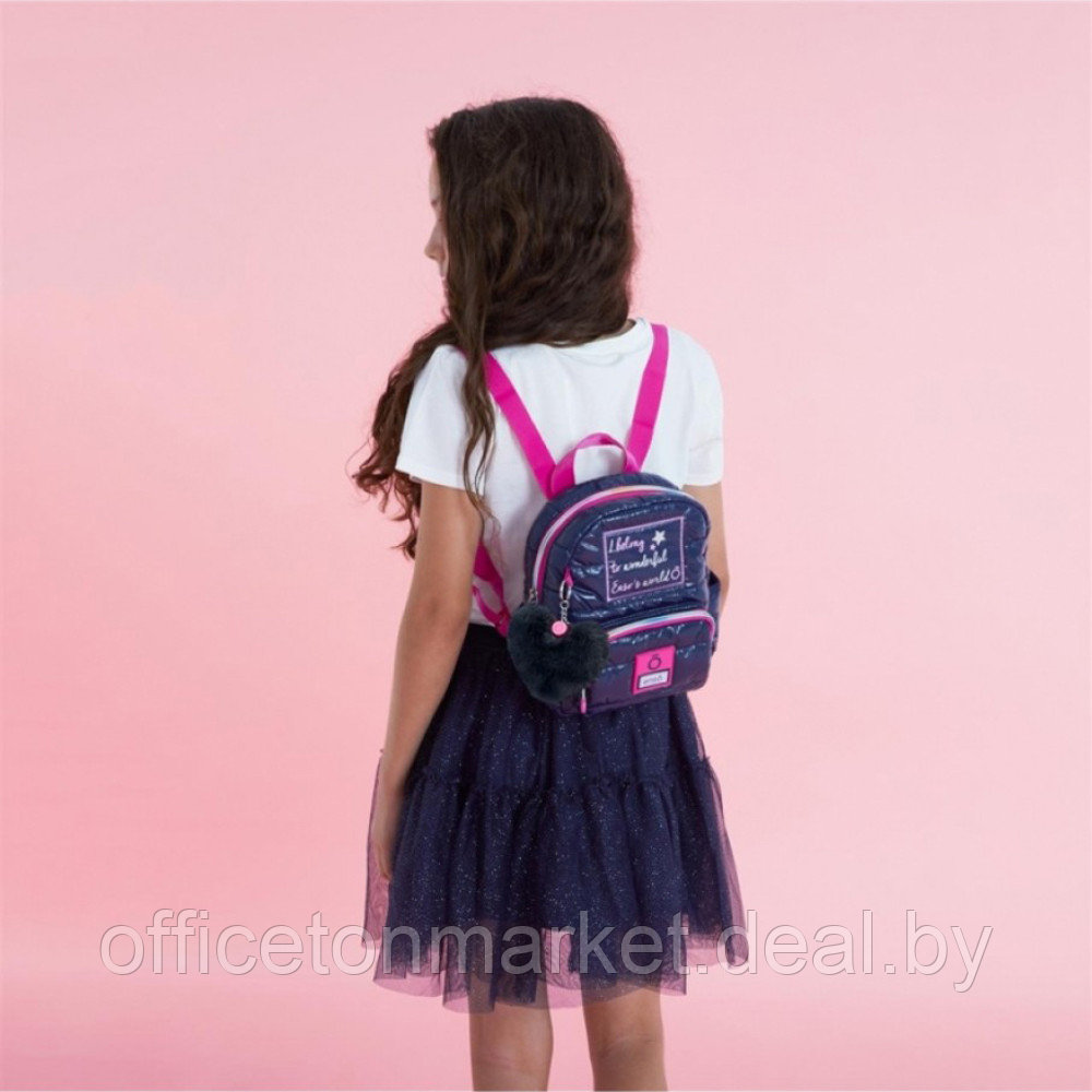 Рюкзак детский Enso "Make a wish", S, темно-синий, розовый - фото 2 - id-p218080014