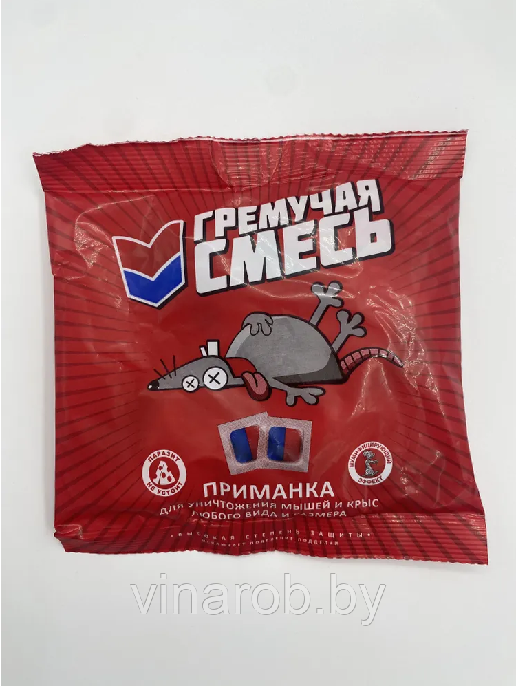 Родентицид "ГРЕМУЧАЯ СМЕСЬ", ПАКЕТ, 100Г.
