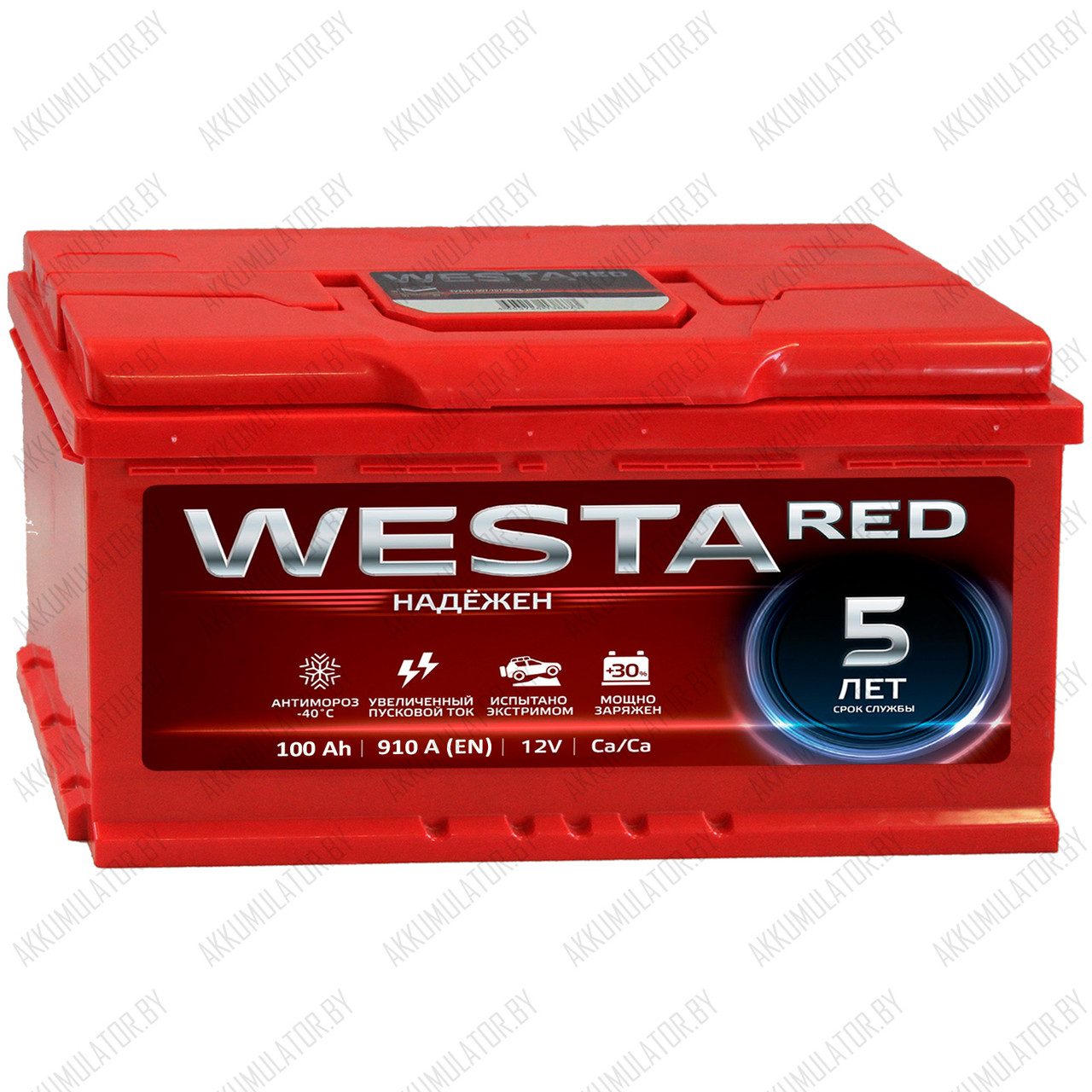 Аккумулятор Westa Red / 100Ah / 910А