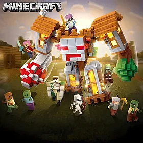Конструктор Майнкрафт Крепость деревянного голема 2в1 857 деталей Minecraft