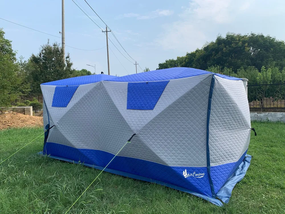 Трехслойная палатка куб ,мобильная баня для зимней рыбалки 400х200х170 Mircamping 2023 - фото 4 - id-p218087401