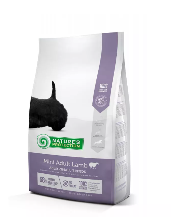 Сухой корм Nature's Protection Adult Mini Lamb для мелких пород собак (развес)