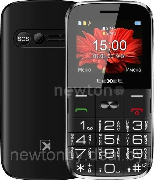 Кнопочный телефон TeXet TM-B227 (черный) - фото 1 - id-p218087834