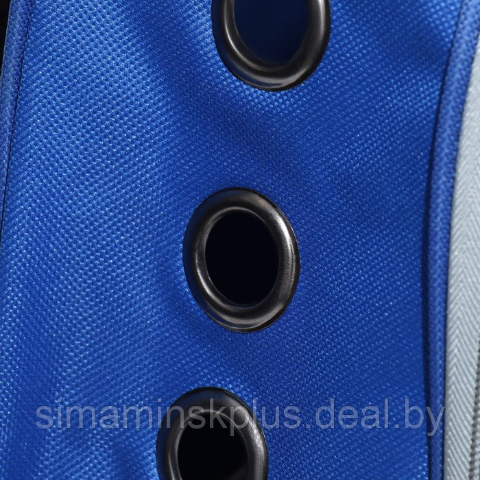 Рюкзак для переноски животных прозрачный, 31 х 28 х 42 см, синий - фото 8 - id-p218088758