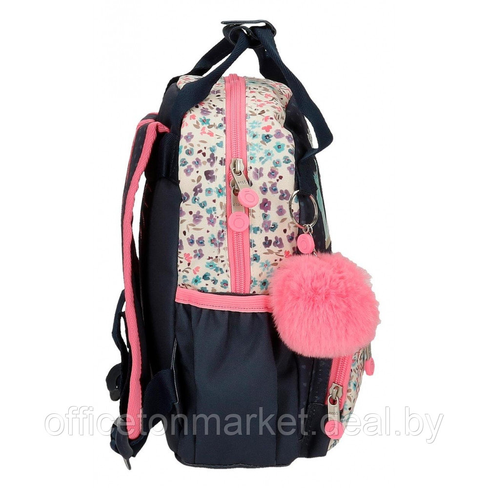 Рюкзак школьный Enso "Travel time" S, темно-синий, розовый - фото 3 - id-p218087504
