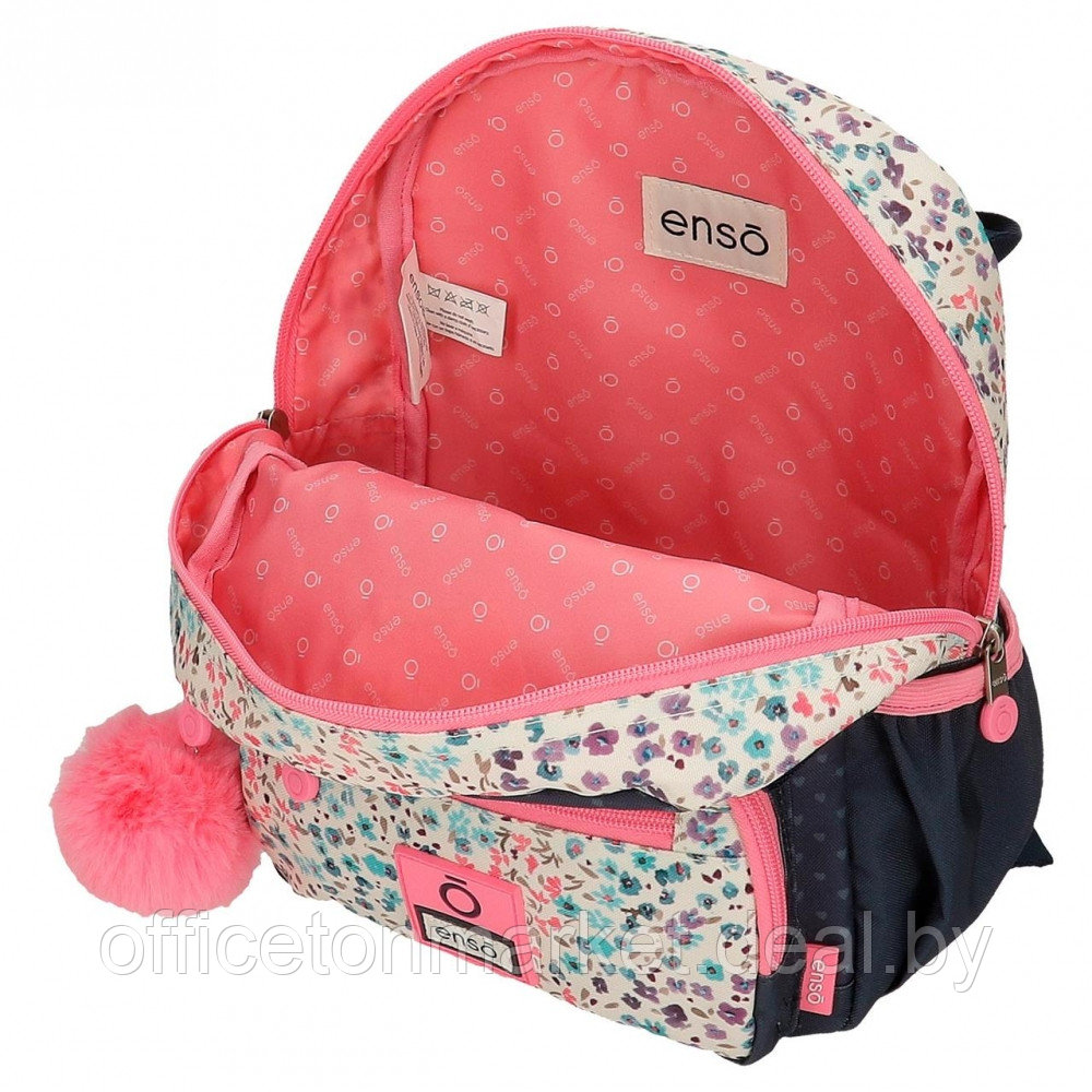 Рюкзак школьный Enso "Travel time" S, темно-синий, розовый - фото 4 - id-p218087504