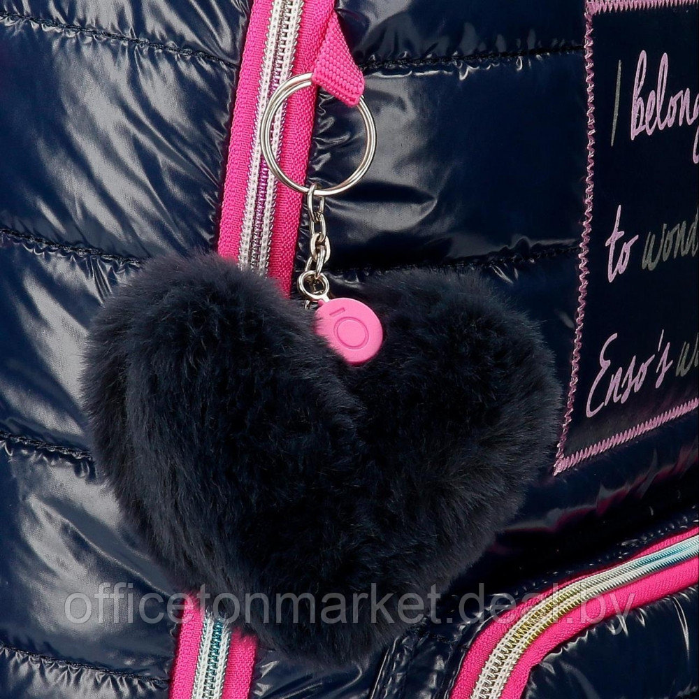 Рюкзак школьный Enso "Make a wish" L, черный, розовый - фото 7 - id-p218087507