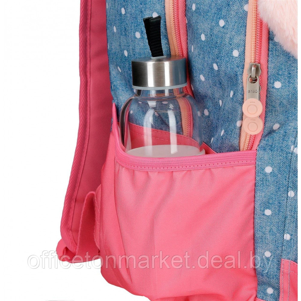 Рюкзак школьный Enso "Little dreams" L, голубой, розовый - фото 4 - id-p218087513