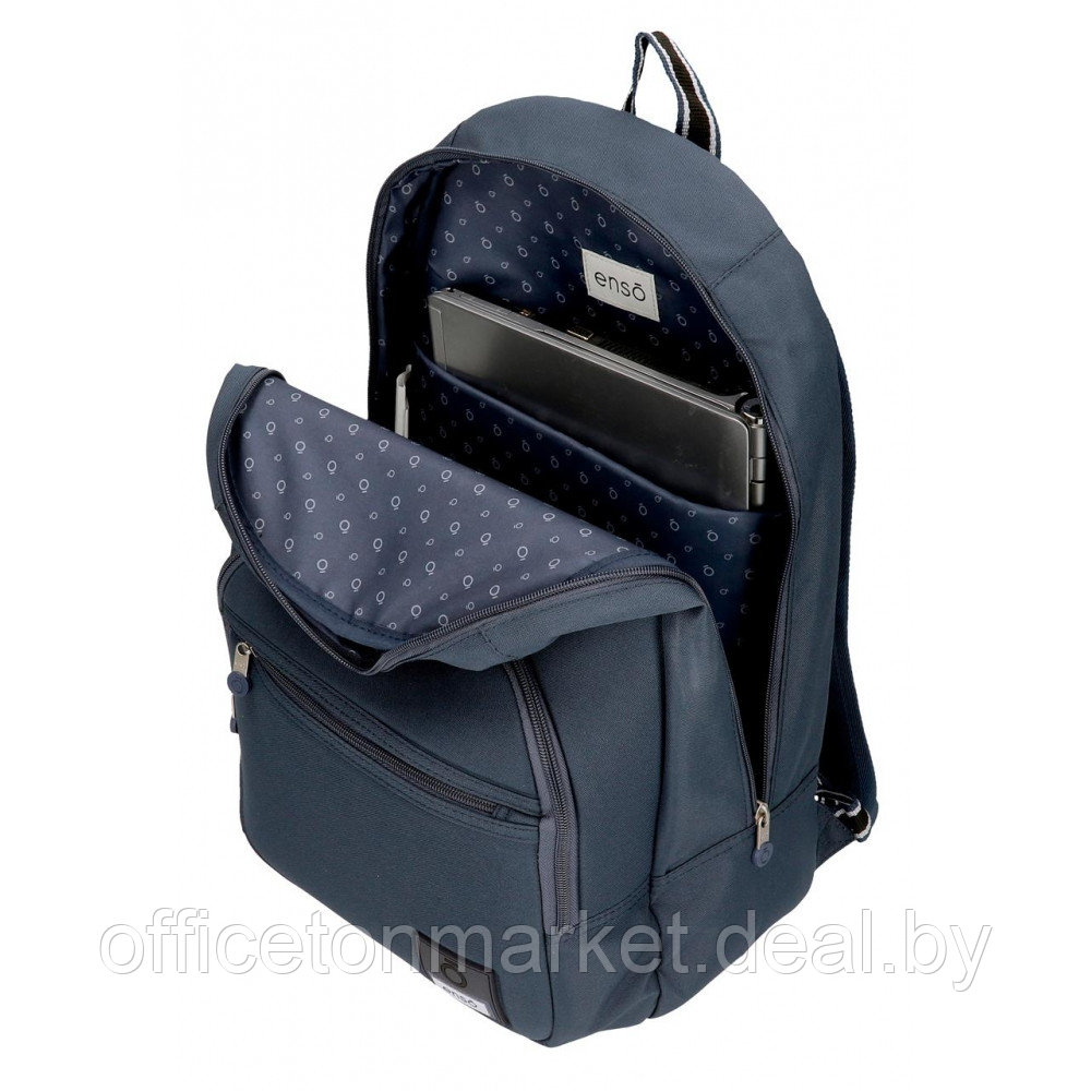 Рюкзак молодежный Enso "Basic" L, темно-синий - фото 5 - id-p218087515